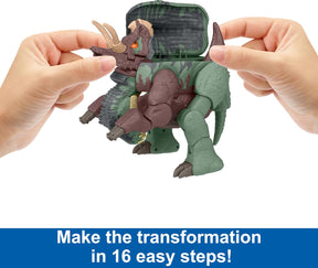 Jurassic World Fierce Changers Muuntautuva Dinosaurus Giganotosaurus ja Nasutoceratops