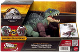 Jurassic World Fierce Changers Muuntautuva Dinosaurus Giganotosaurus ja Nasutoceratops