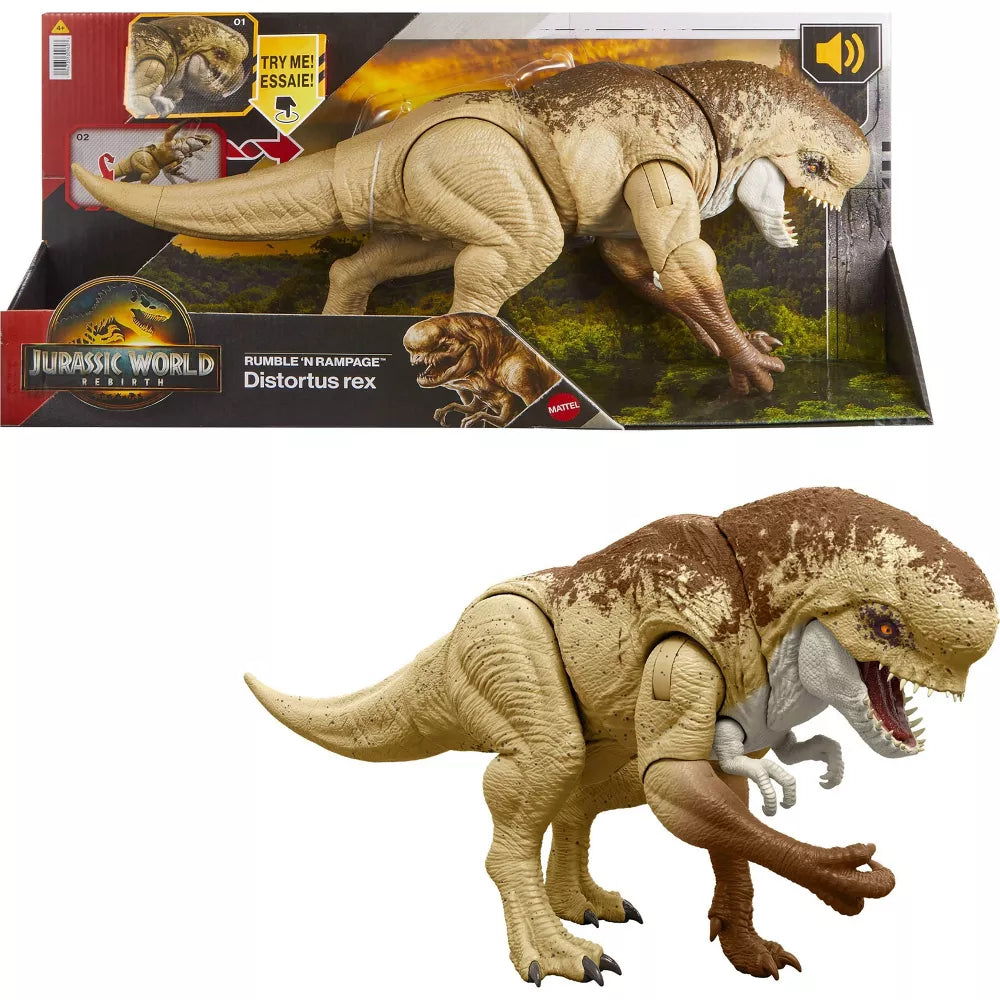 Jurassic World Interaktiivinen Rebirth Villain Distortus Rex Dinosaurus Äänillä 