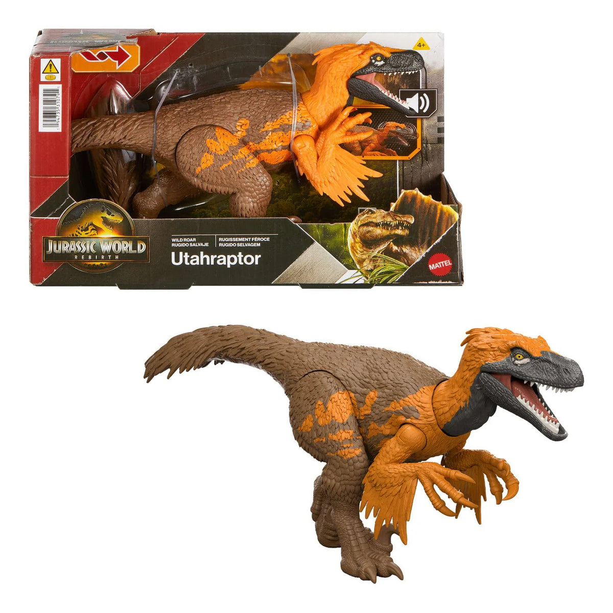 Jurassic World Rebirth Wild Roar Utahraptor