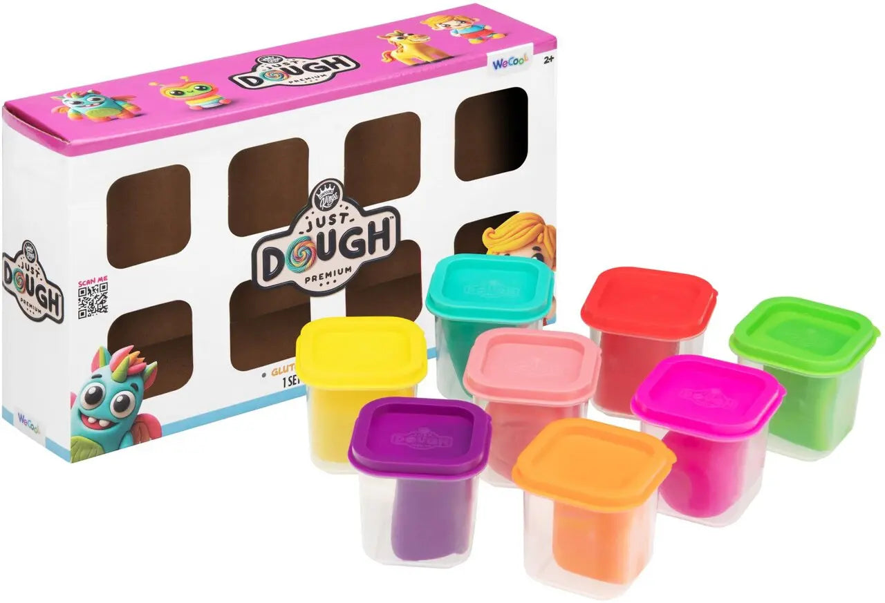 Just Dough Muovailuvaha Kirkkaat Värit 8 kpl