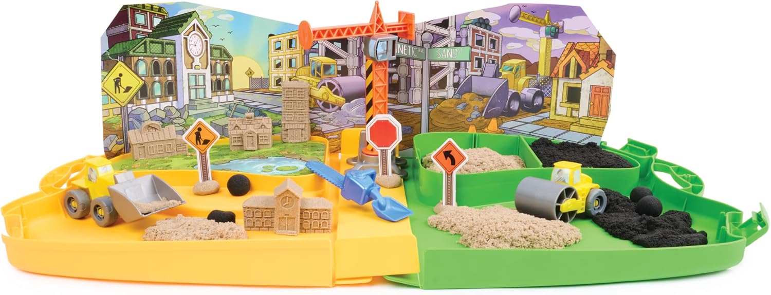 Kinetic Sand Construction Zone Työmaa Taikahiekka Leikkisetti