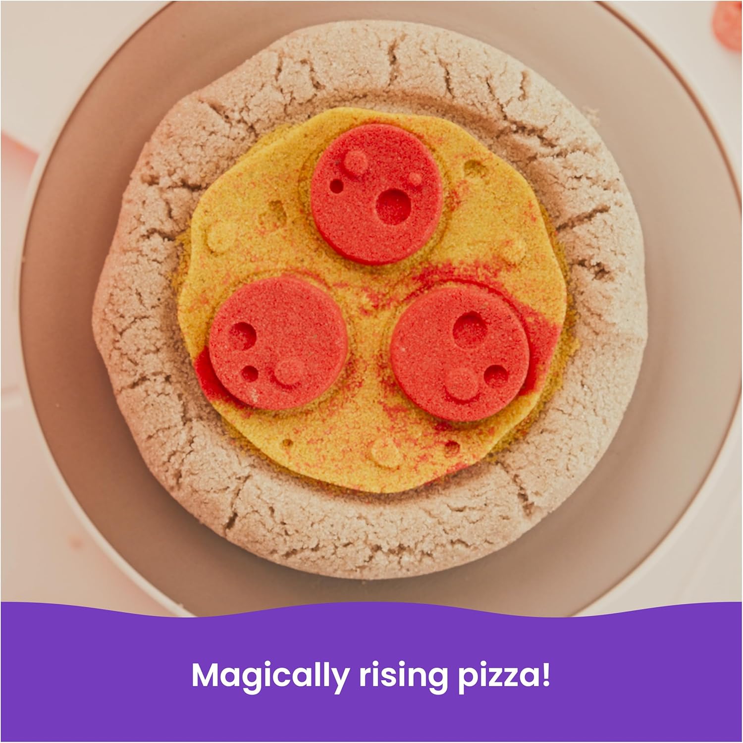 Kinetic Sand SquishPizza Taikahiekka Leikkisetti