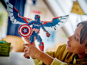 LEGO 76296 Uusi Rakennettava Captain America ‑Hahmo
