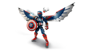 LEGO 76296 Uusi Rakennettava Captain America ‑Hahmo
