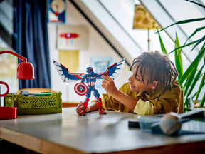 LEGO 76296 Uusi Rakennettava Captain America ‑Hahmo