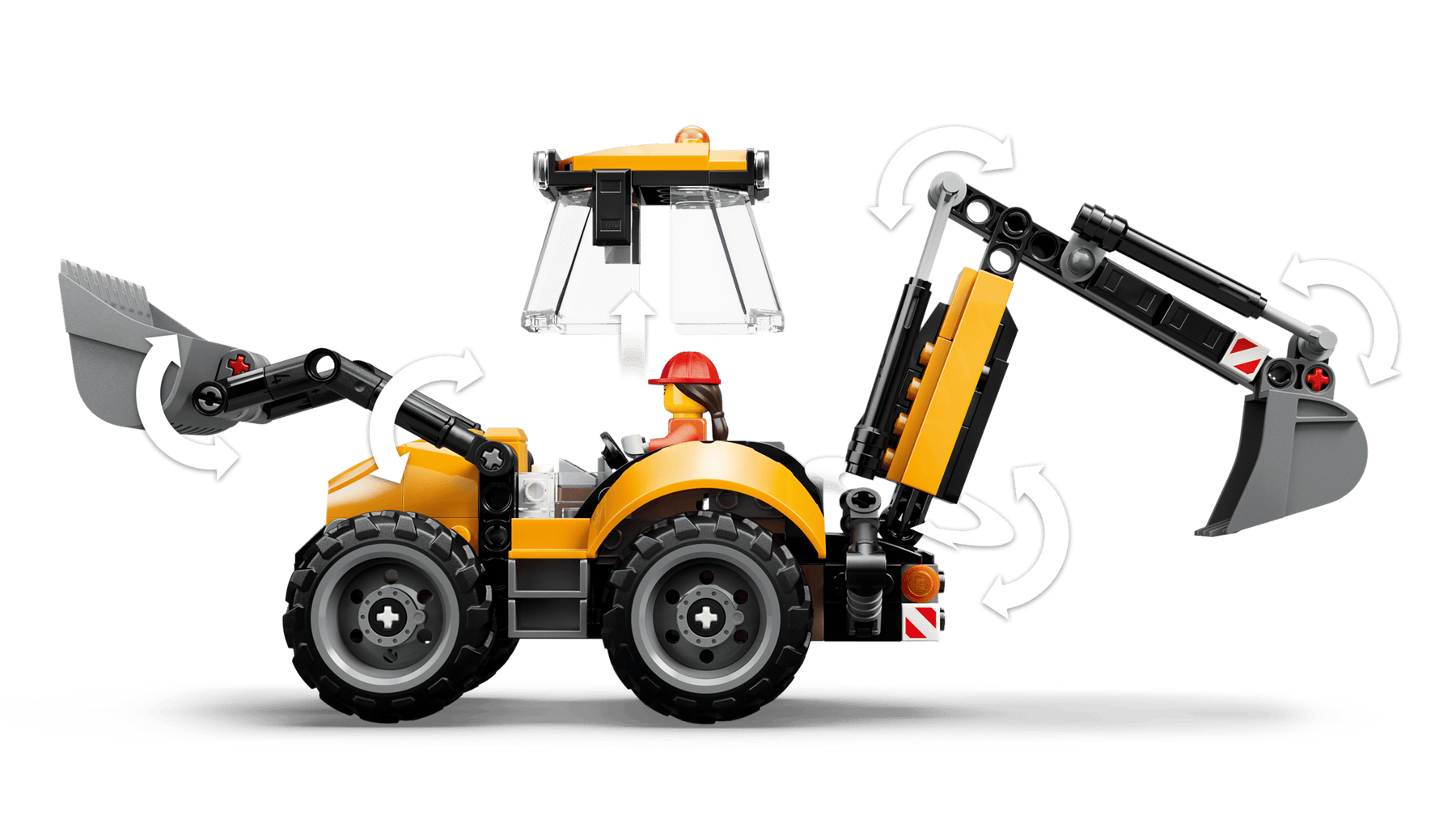 LEGO City 60480 Keltainen Traktorikaivuri