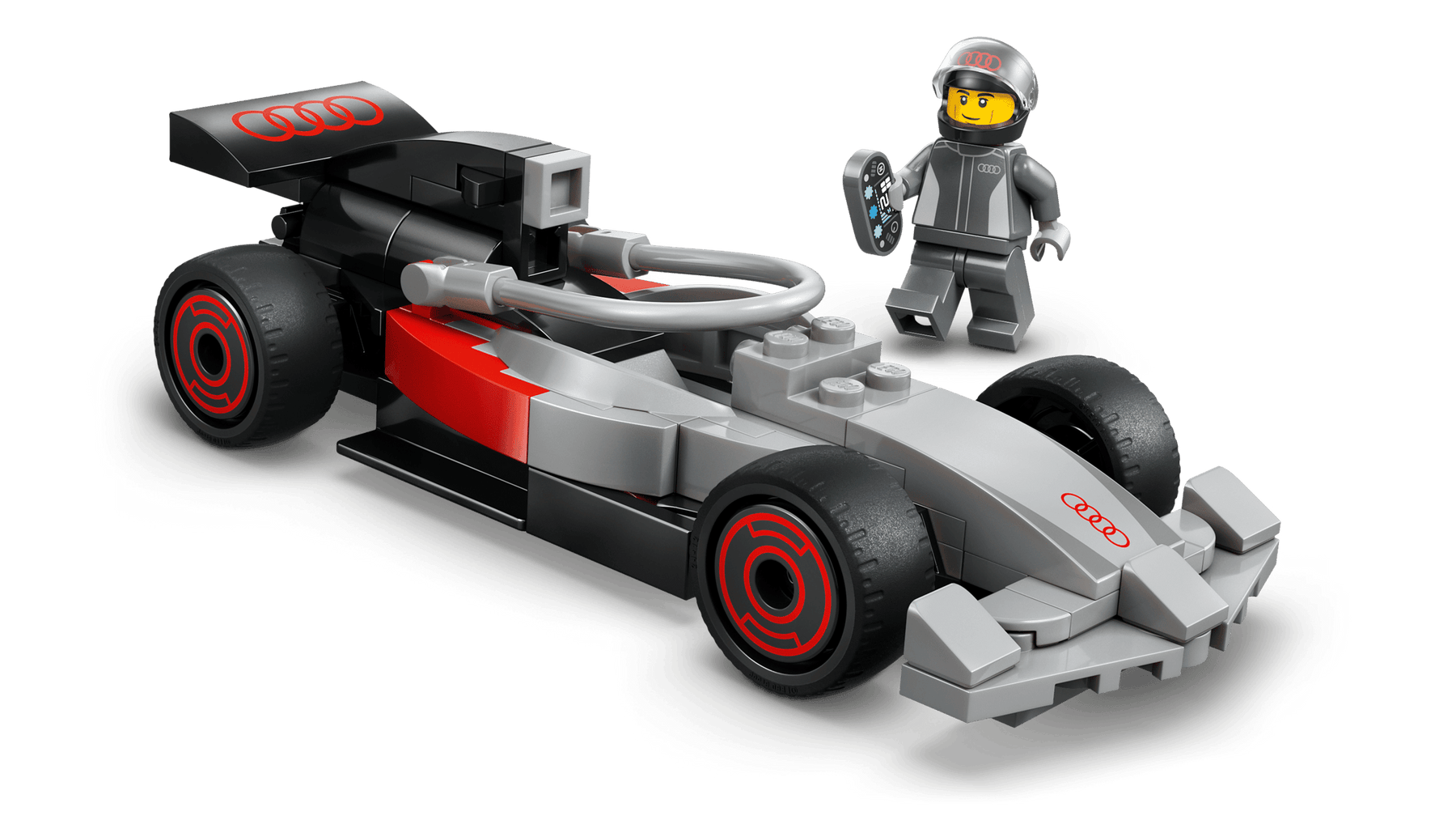 LEGO City 60493 F1-kuljetusauto ja Audi F1 ‑kilpa-auto