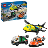 LEGO City 60505 Lentokone, Huoltoauto ja Ilmatyynyalus