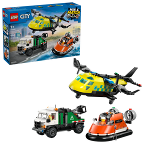 LEGO City 60505 Lentokone, Huoltoauto ja Ilmatyynyalus
