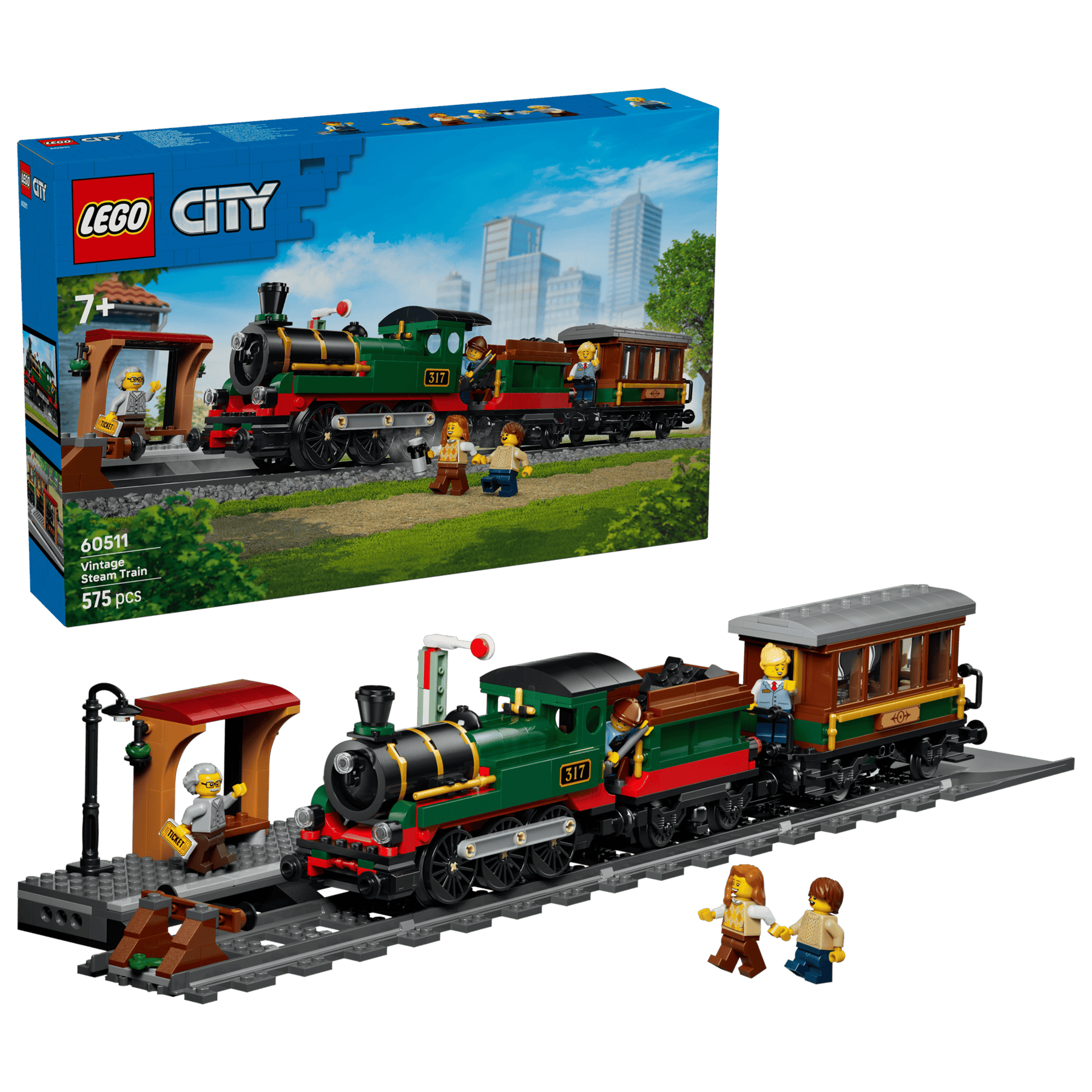 LEGO City 60511 Vanhanaikainen Höyryjuna
