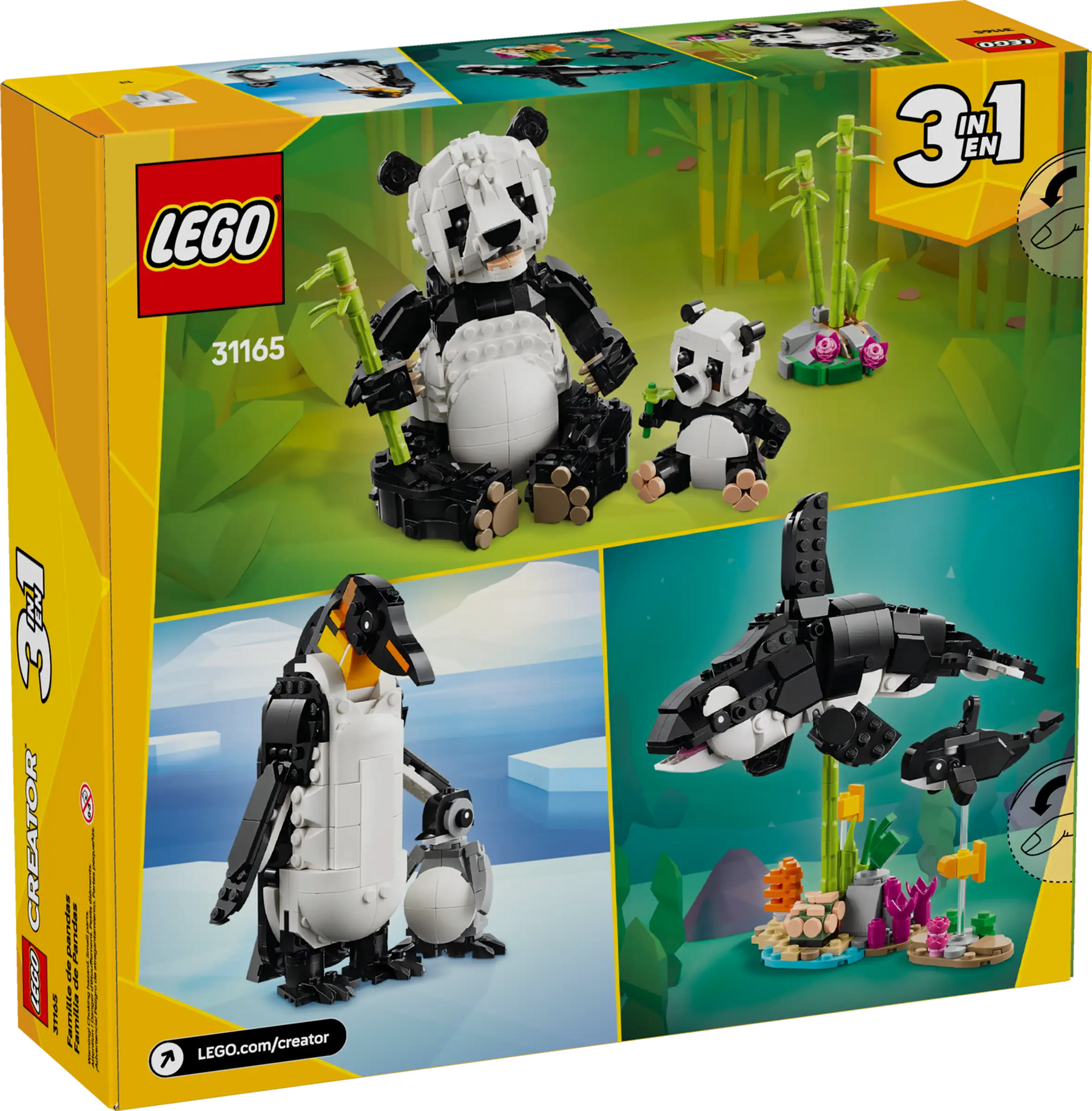 LEGO Creator 31165 Villieläimet: Pandaperhe