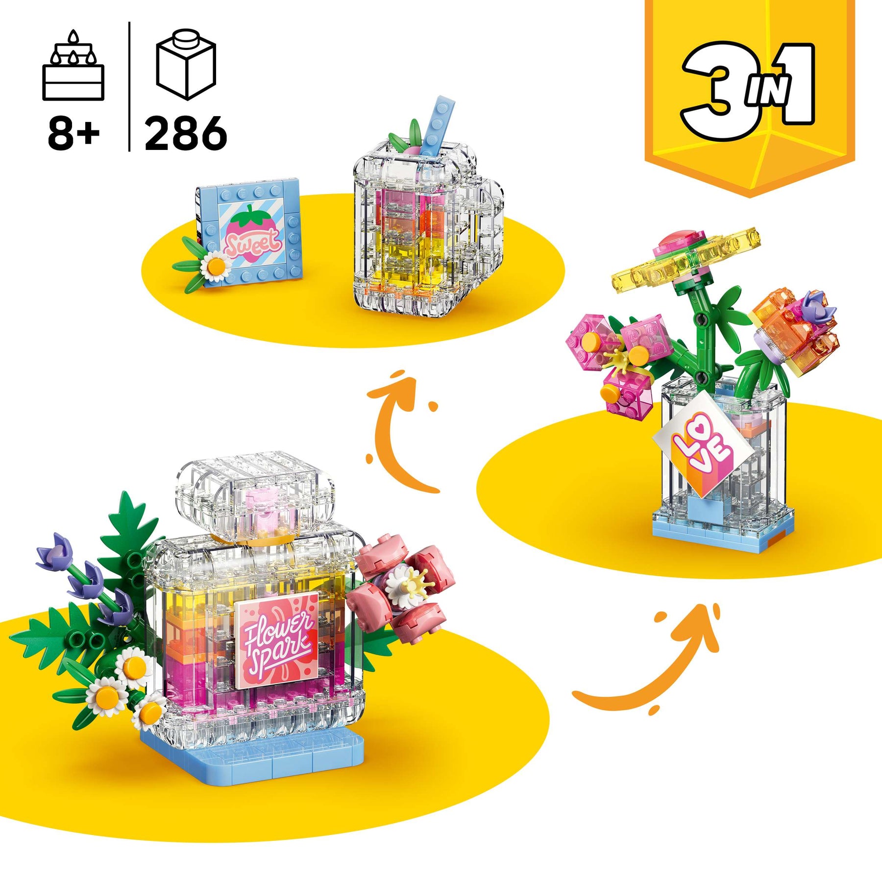 LEGO Creator 31383 Kukka-aiheinen Hajuvesipullo