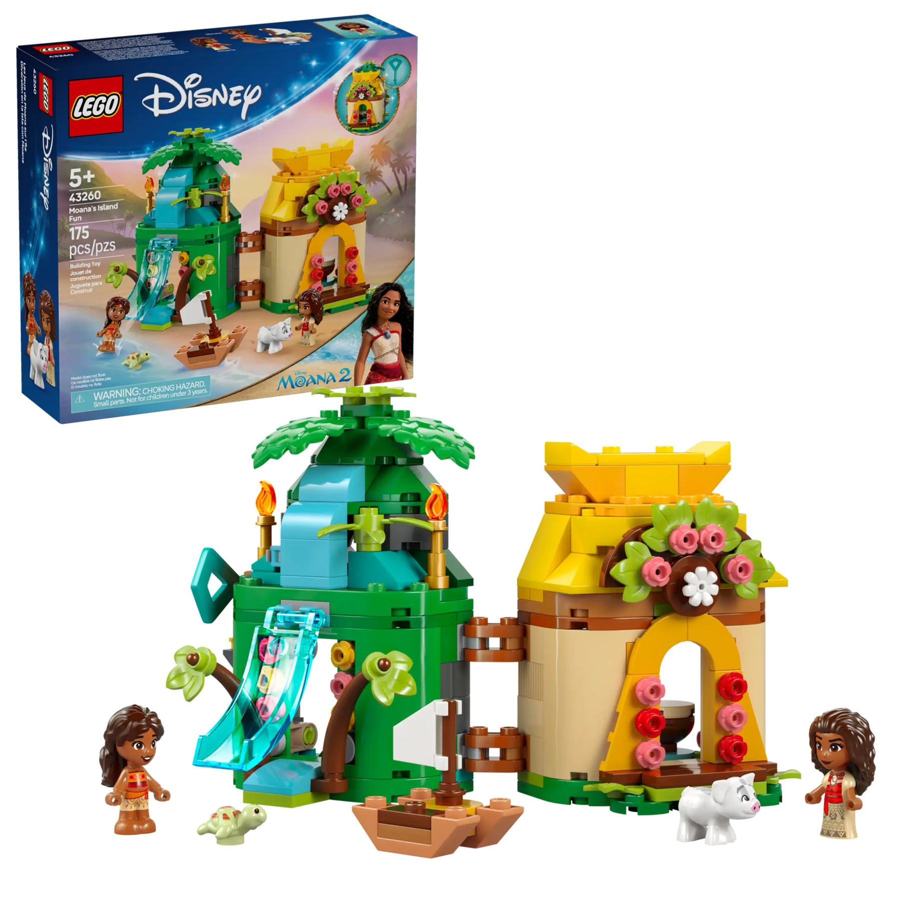 LEGO Disney 43260 Vaianan Hauskat Saaripuuhat