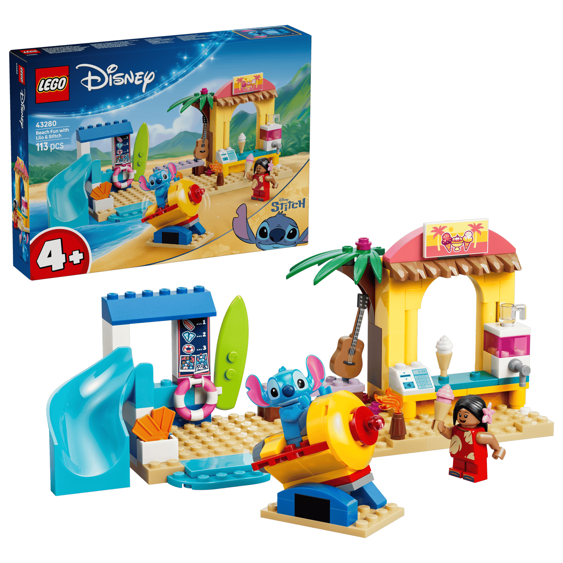 LEGO Disney 43280 Rantahupia Lilon ja Stitchin Kanssa