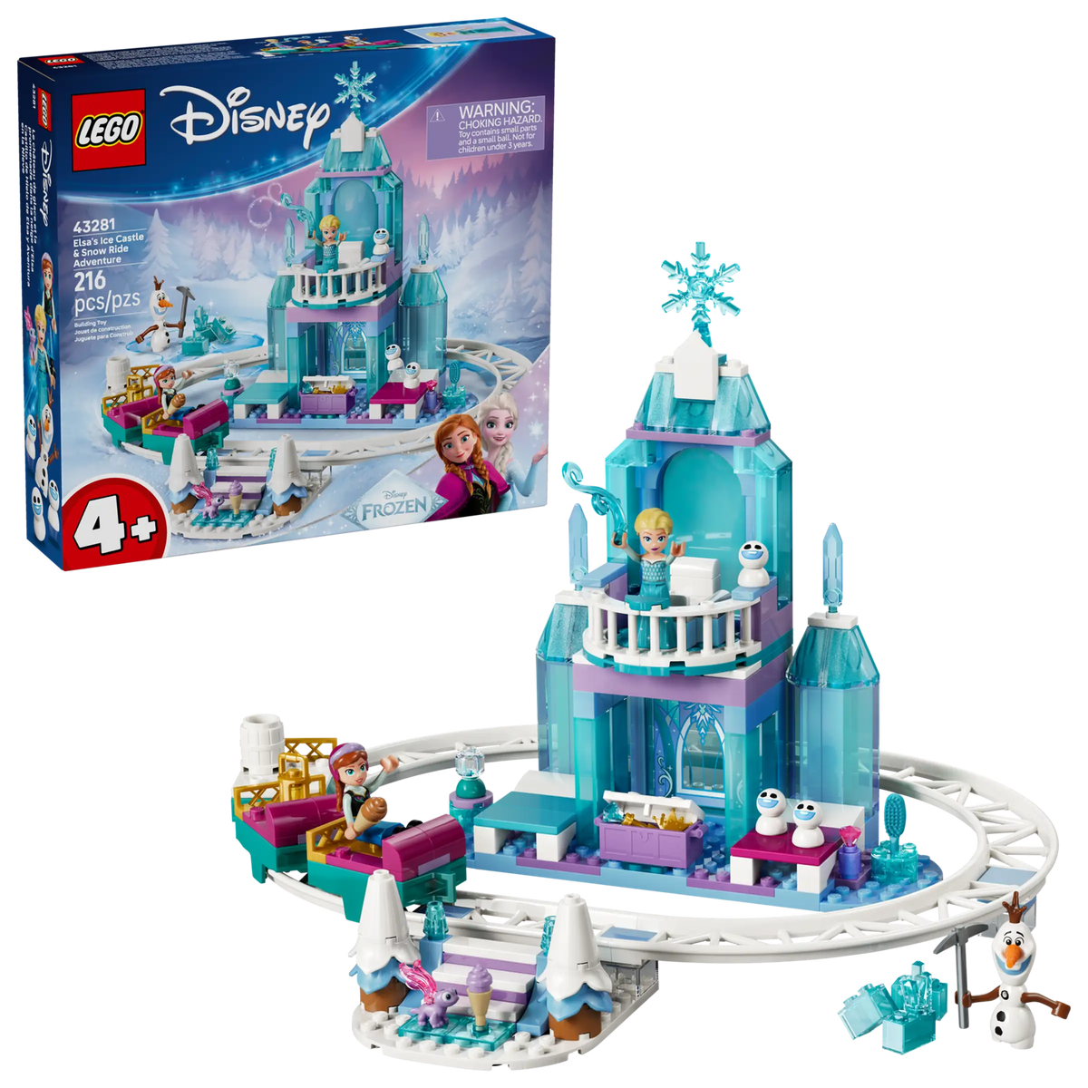 LEGO Disney 43281 Elsan Jäälinna ja Luminen Rekiseikkailu