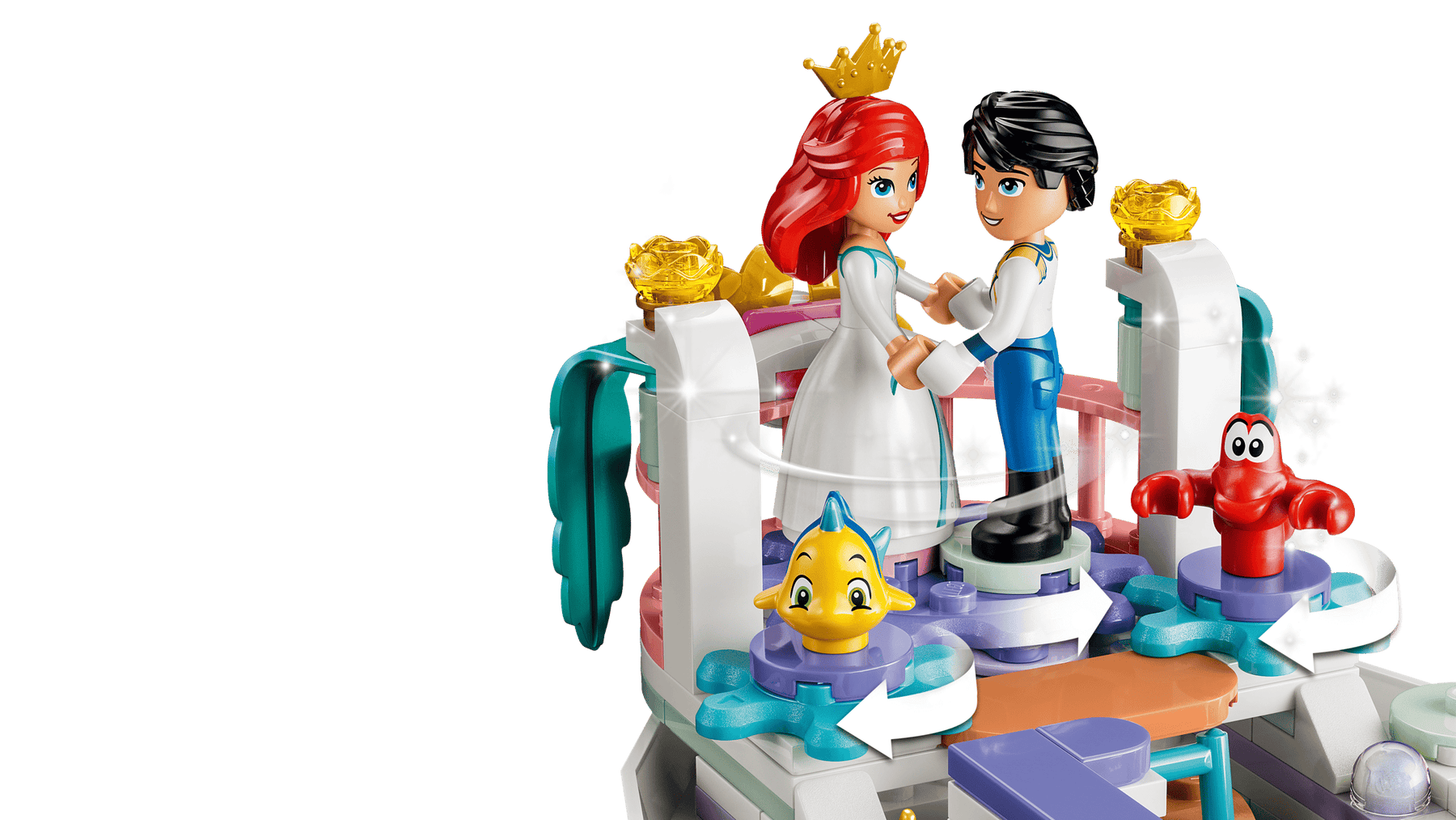LEGO Disney 43299 Arielin Kuninkaallinen Häävene