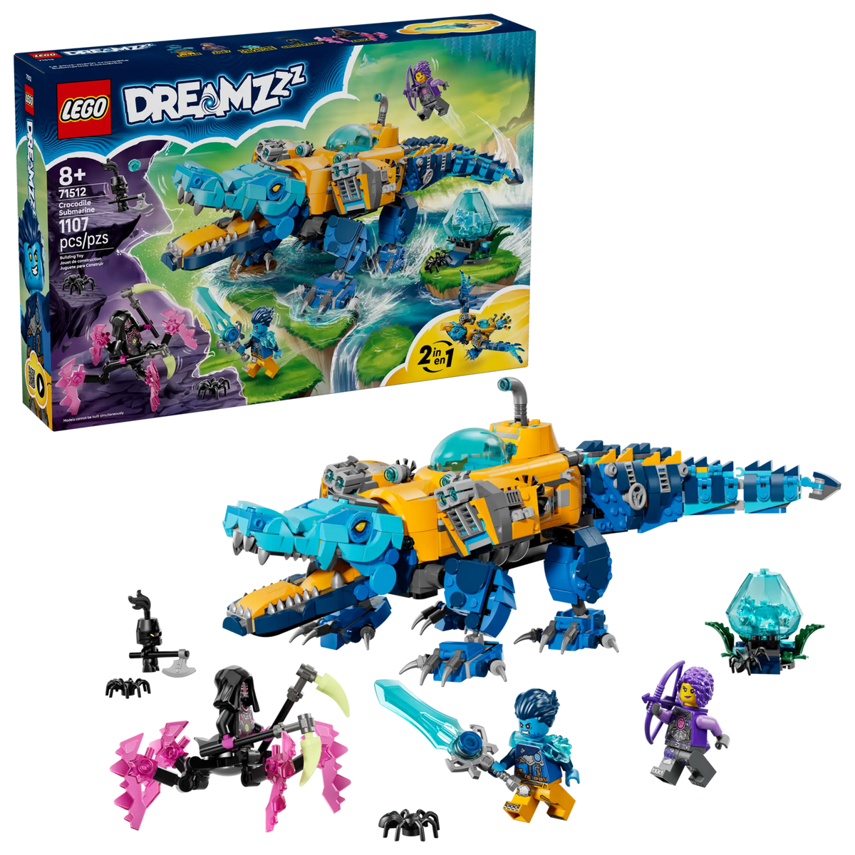 LEGO Dreamzzz 71512 Krokotiilisukellusvene