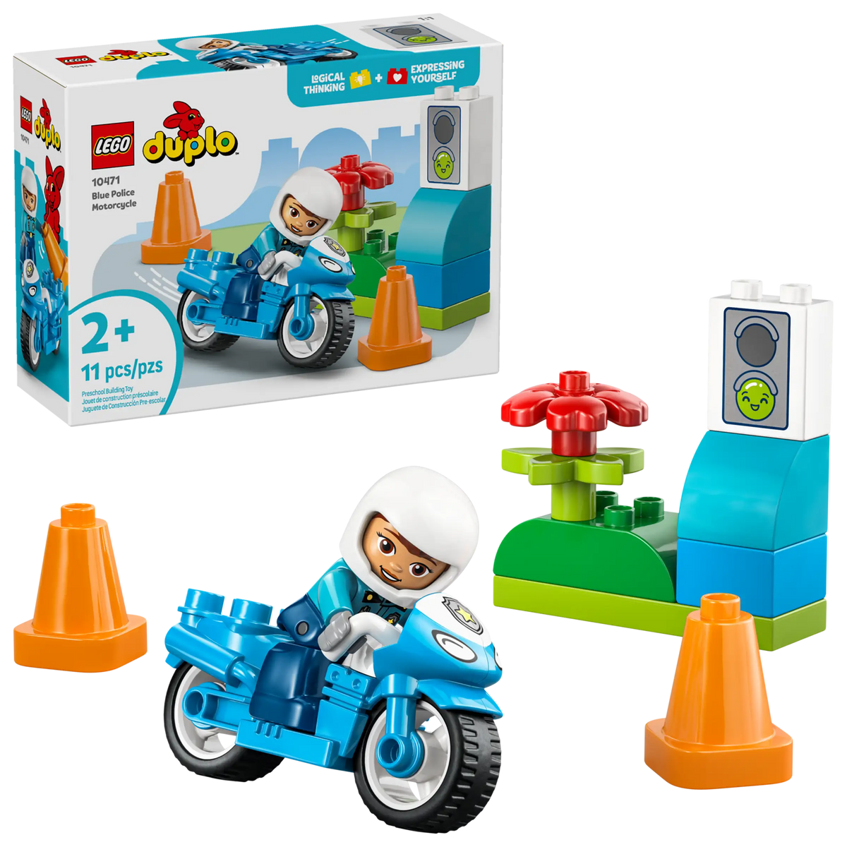 LEGO Duplo 10471 Sininen Poliisimoottoripyörä