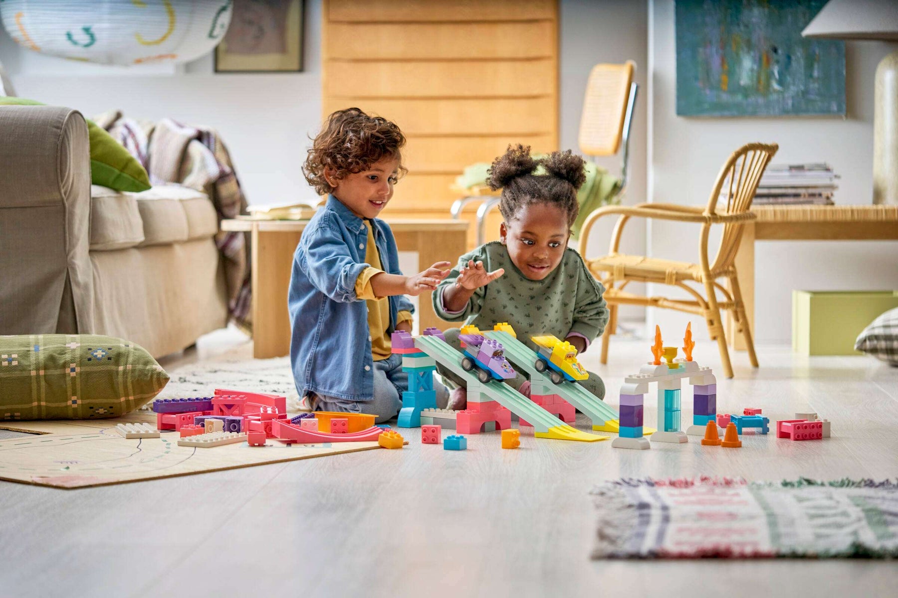 LEGO Duplo 10478 Luovat Rampit ja Ajoneuvot 3in1