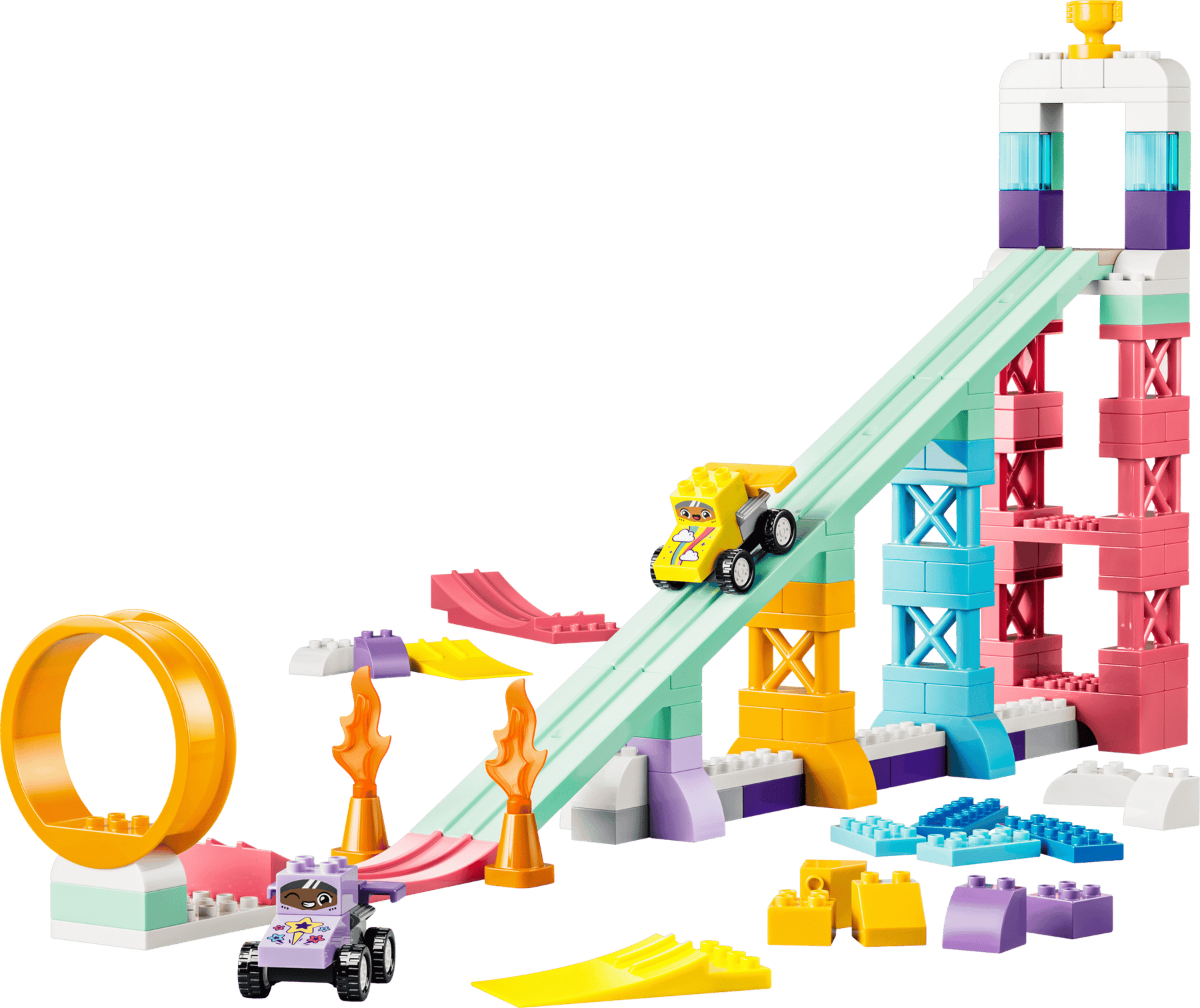 LEGO Duplo 10478 Luovat Rampit ja Ajoneuvot 3in1