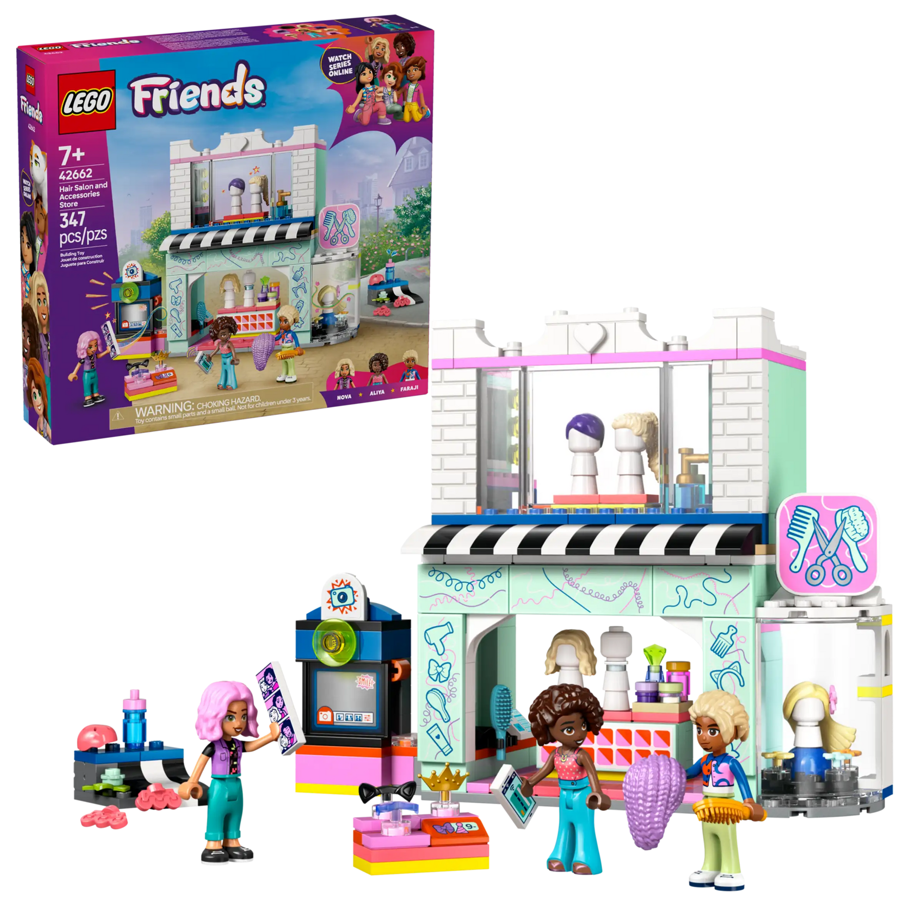 LEGO Friends 42662 Kampaamo ja Asusteliike