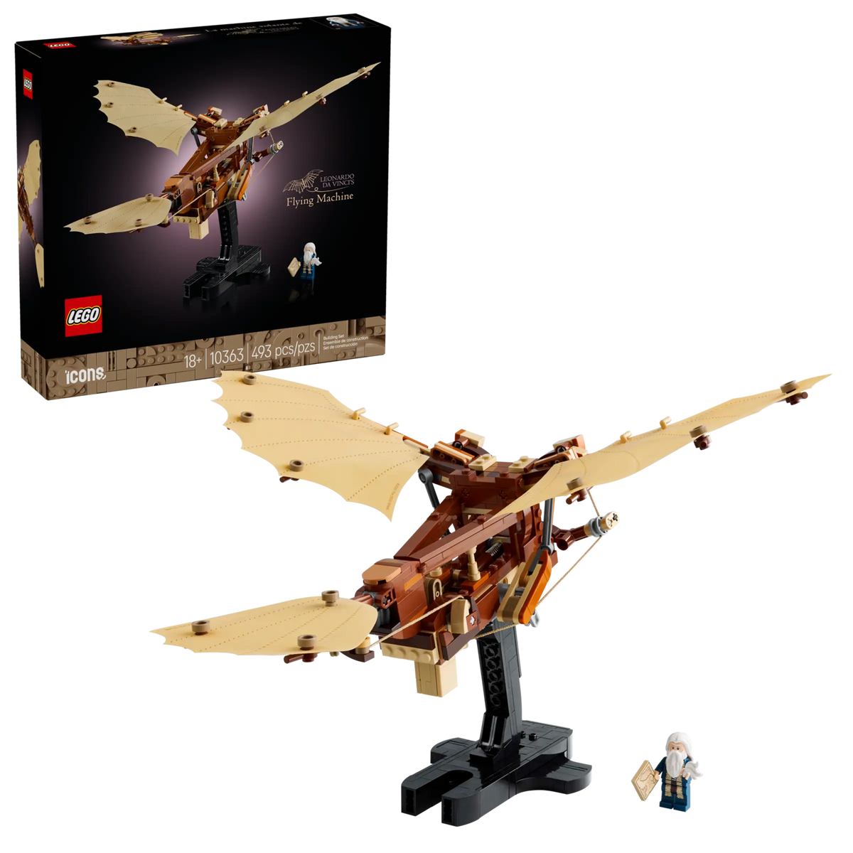 LEGO Icons 10363 Leonardo Da Vincin Lentävä Kone