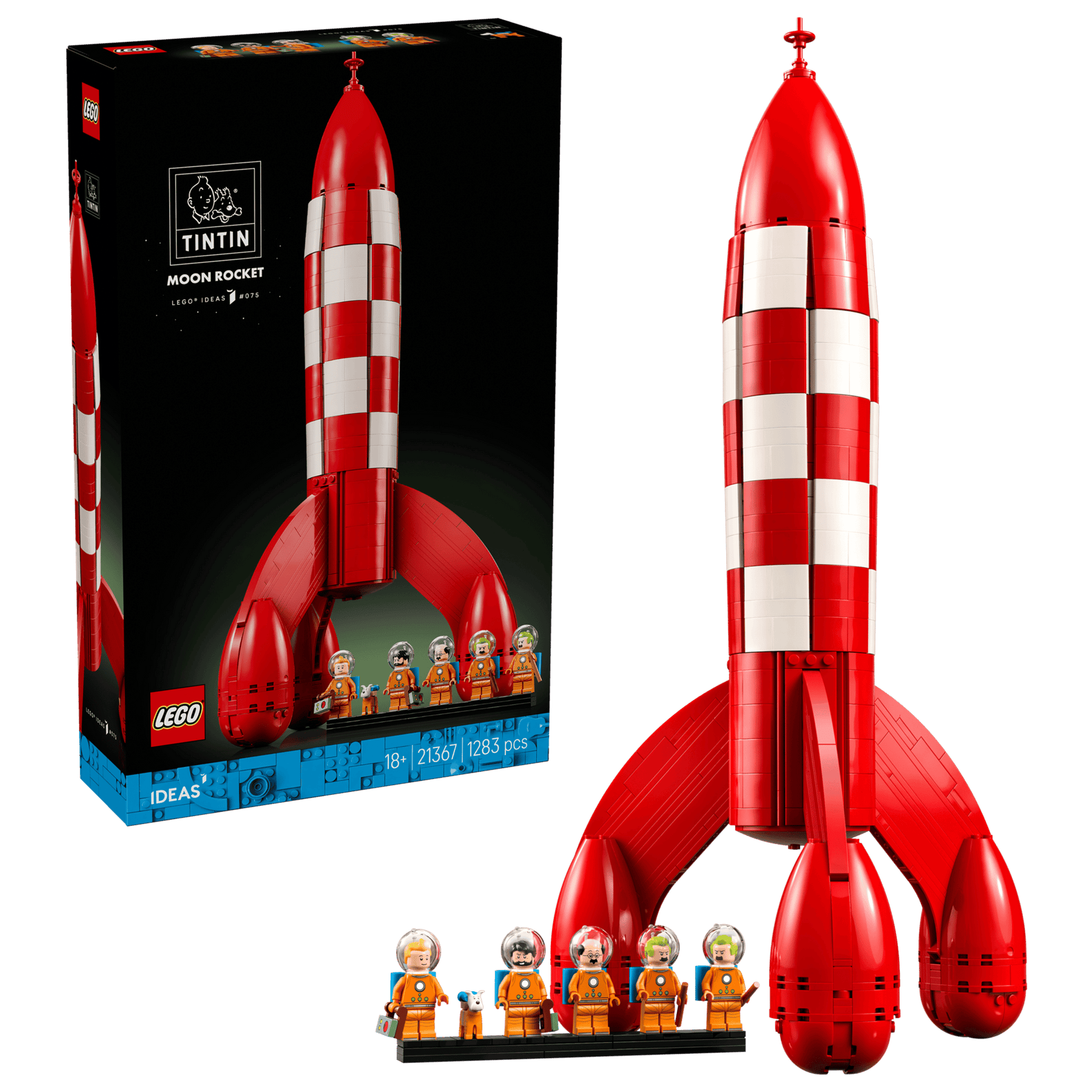 LEGO Ideas 21367 Tintin®-Sarjakuvan Kuuraketti