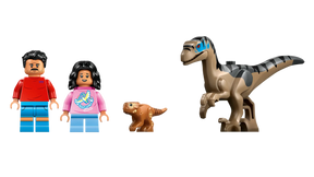 LEGO Jurassic World 76972 Raptor ja Pako Maastoautolla
