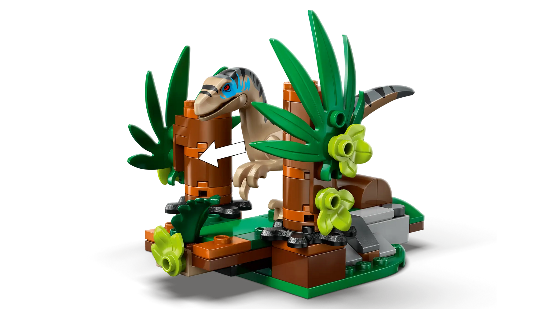 LEGO Jurassic World 76972 Raptor ja Pako Maastoautolla