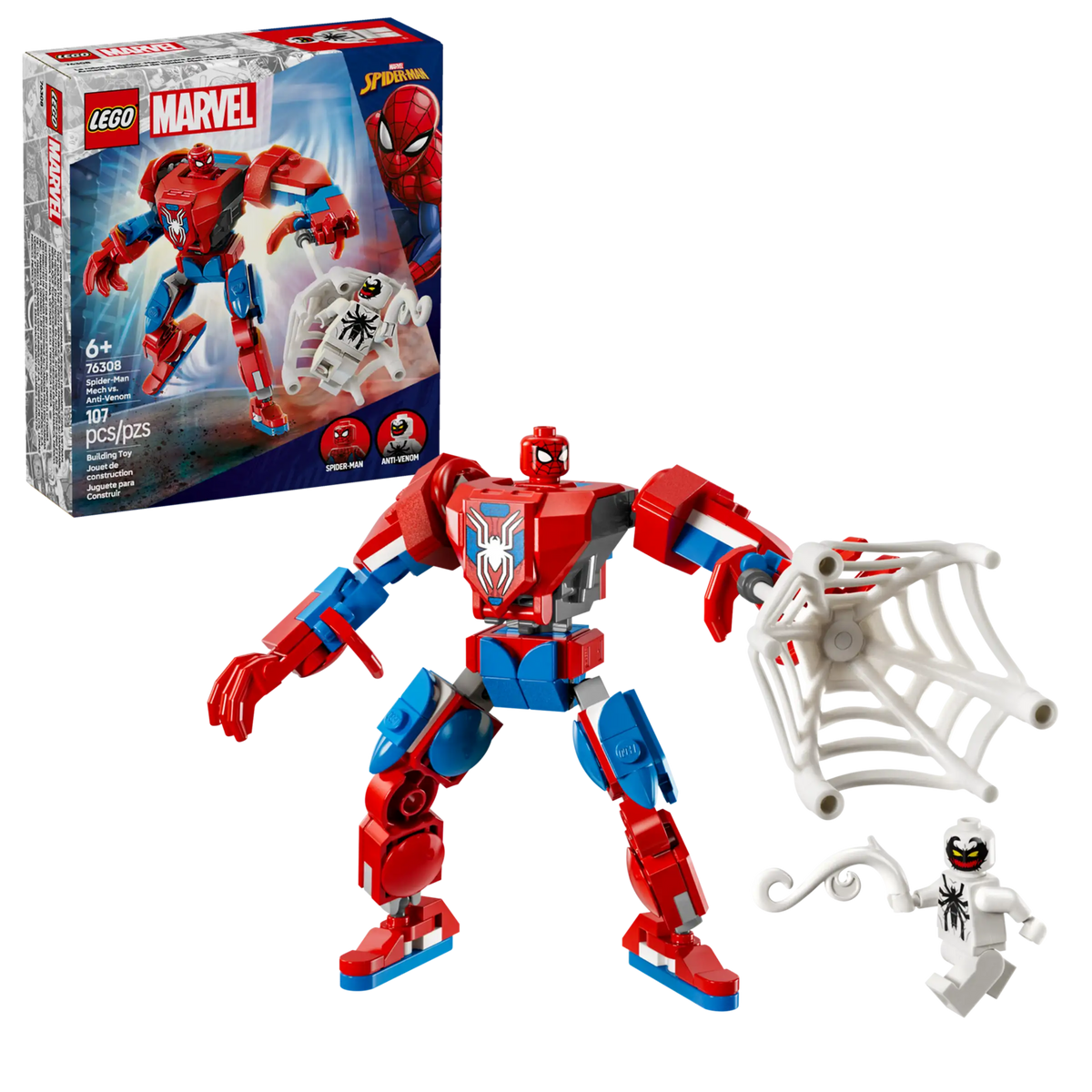 LEGO Marvel 76308 Spider-Man-robotti vastaan Anti-Venom
