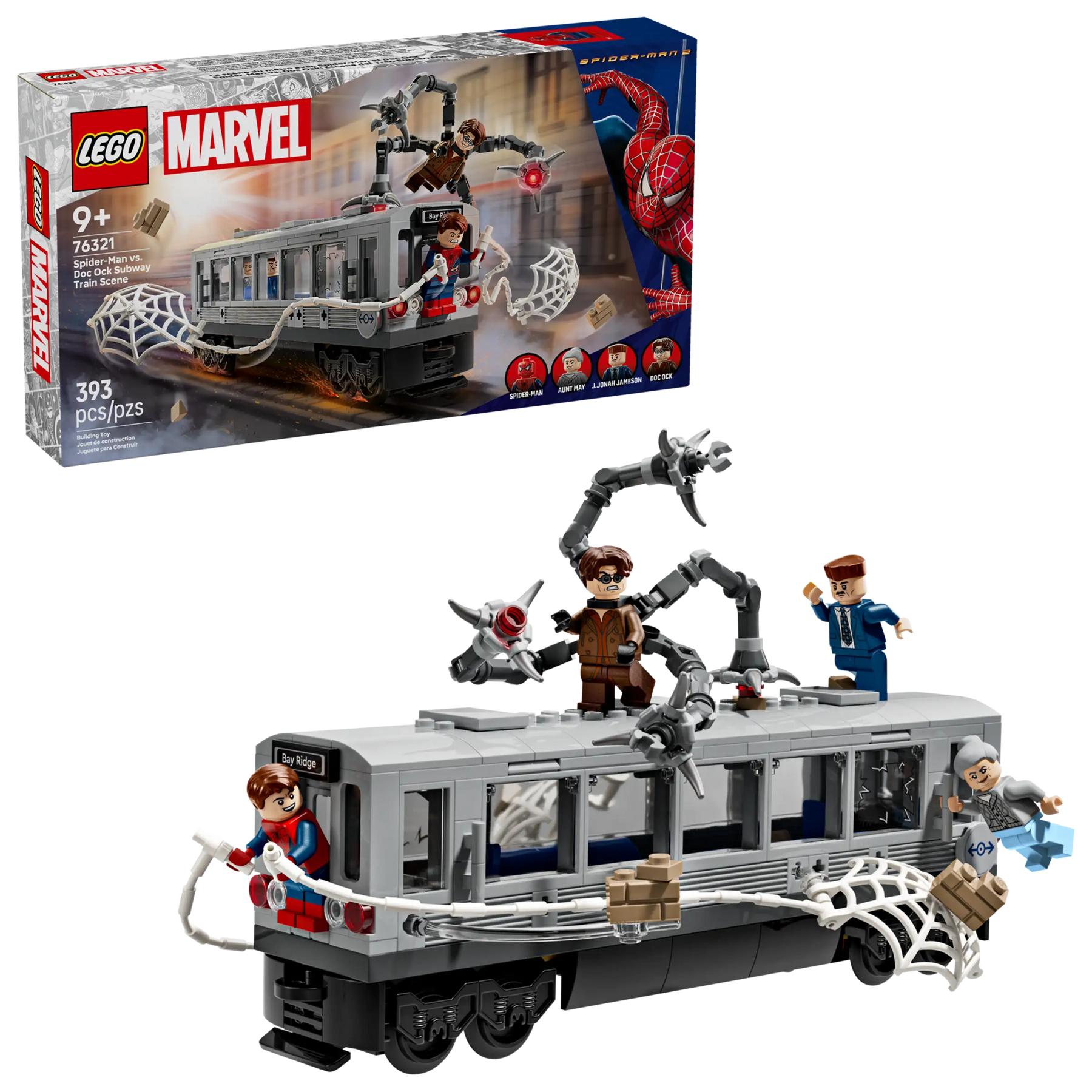 LEGO Marvel 76321 Spider-Man vastaan Doc Ock – Taistelu junassa