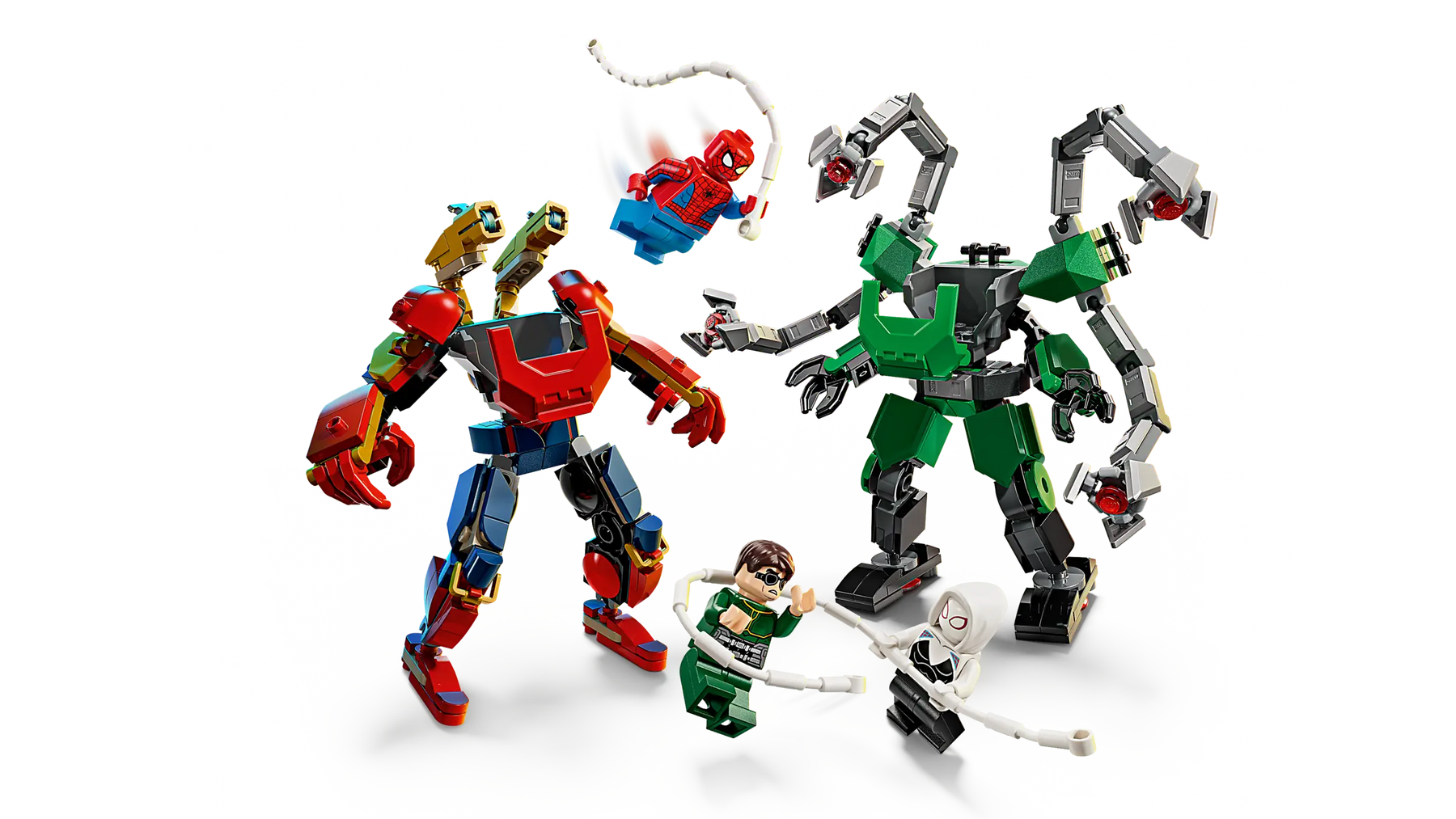 vLEGO Marvel 76338 Robottien taistelu: Spider-Man vastaan Tohtori Mustekala