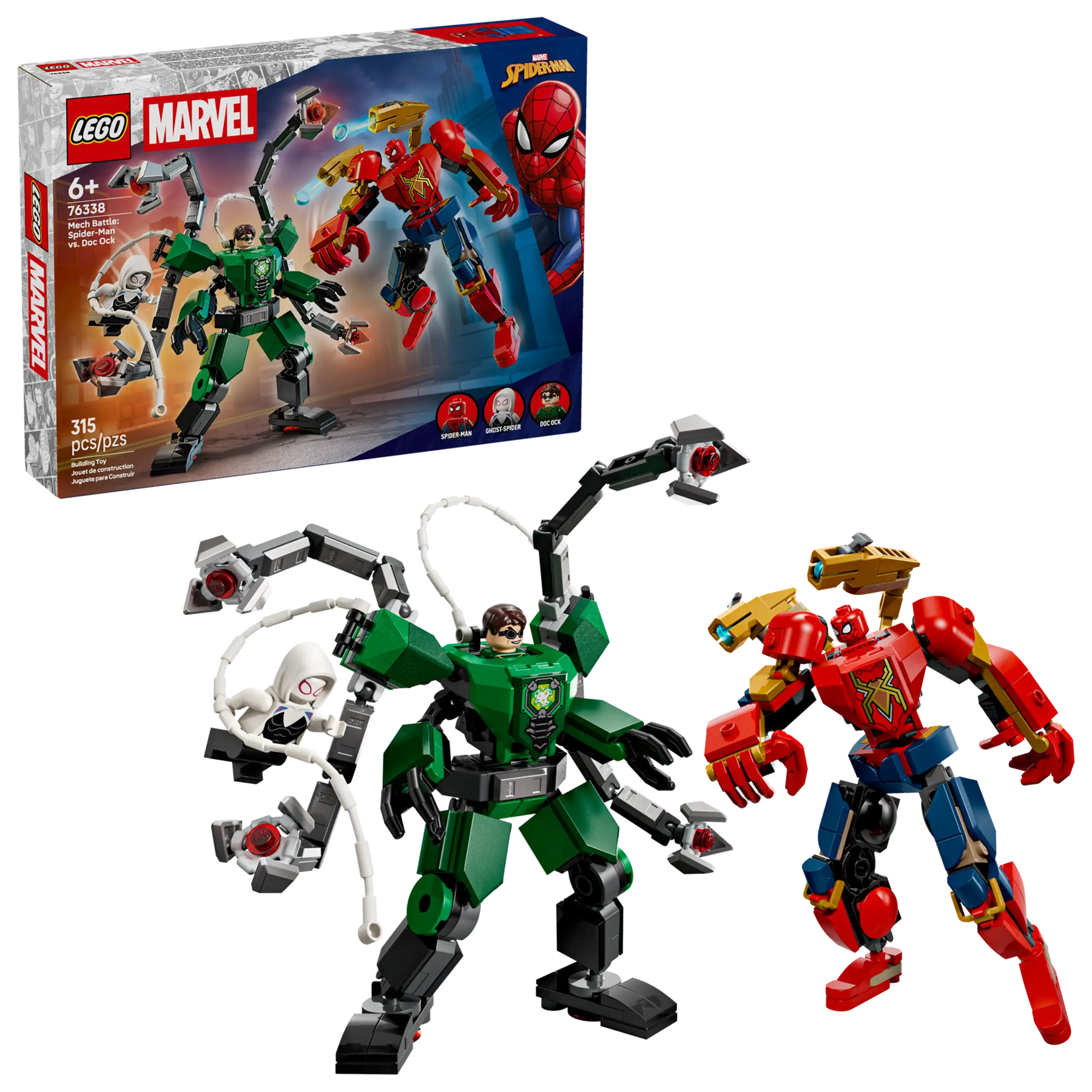 LEGO Marvel 76338 Robottien taistelu: Spider-Man vastaan Tohtori Mustekala