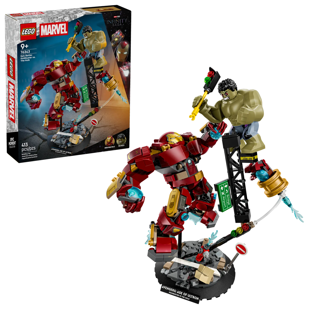 LEGO Marvel 76343 Eeppinen Taistelu: Hulkbuster Vastaan Hulk