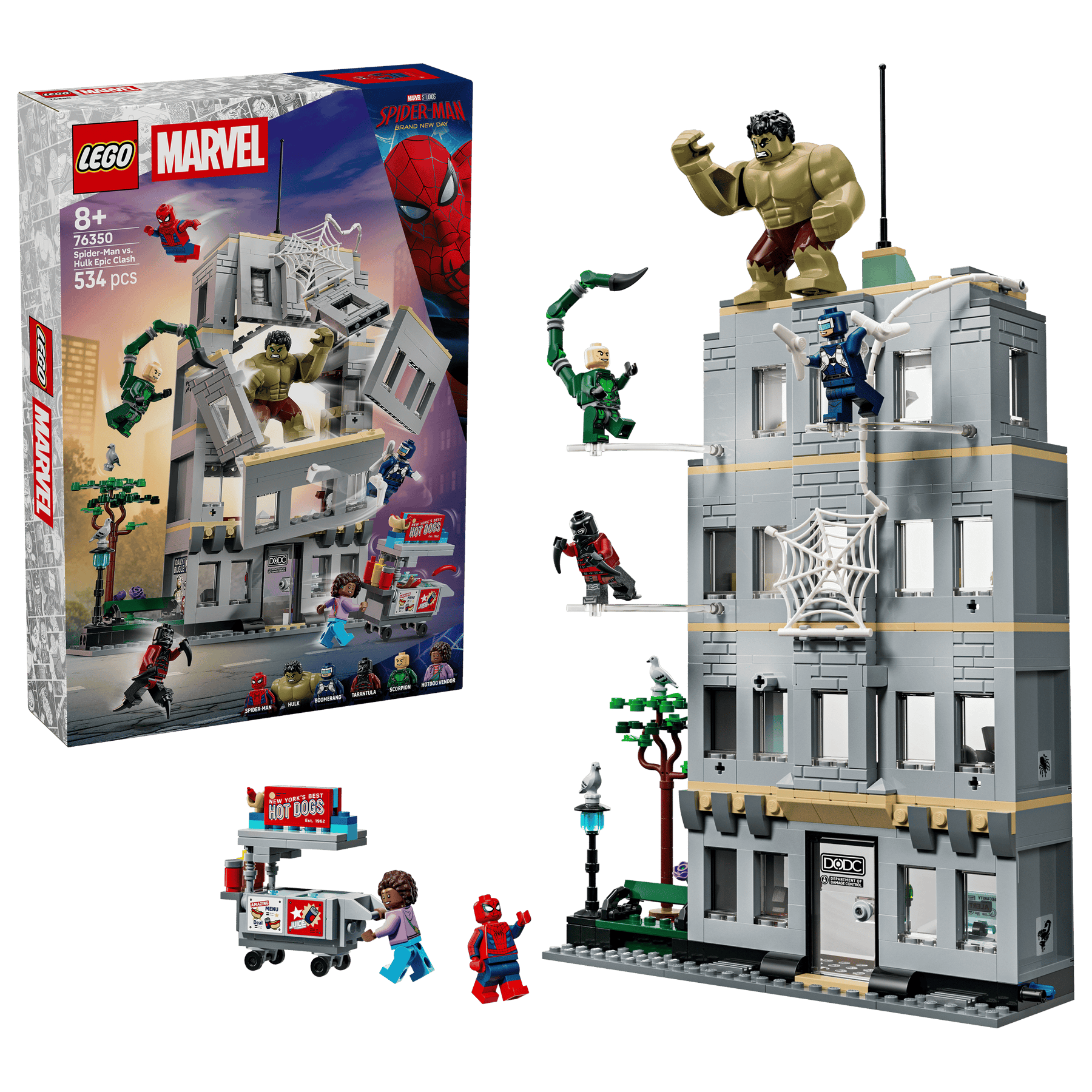 LEGO Marvel 76350 Eeppinen Yhteenotto: Spider-Man Vastaan Hulk