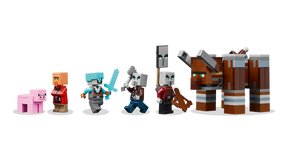 LEGO Minecraft 21278 Ryöstelijöiden Etuvartioasema ja Tuhokylvyri