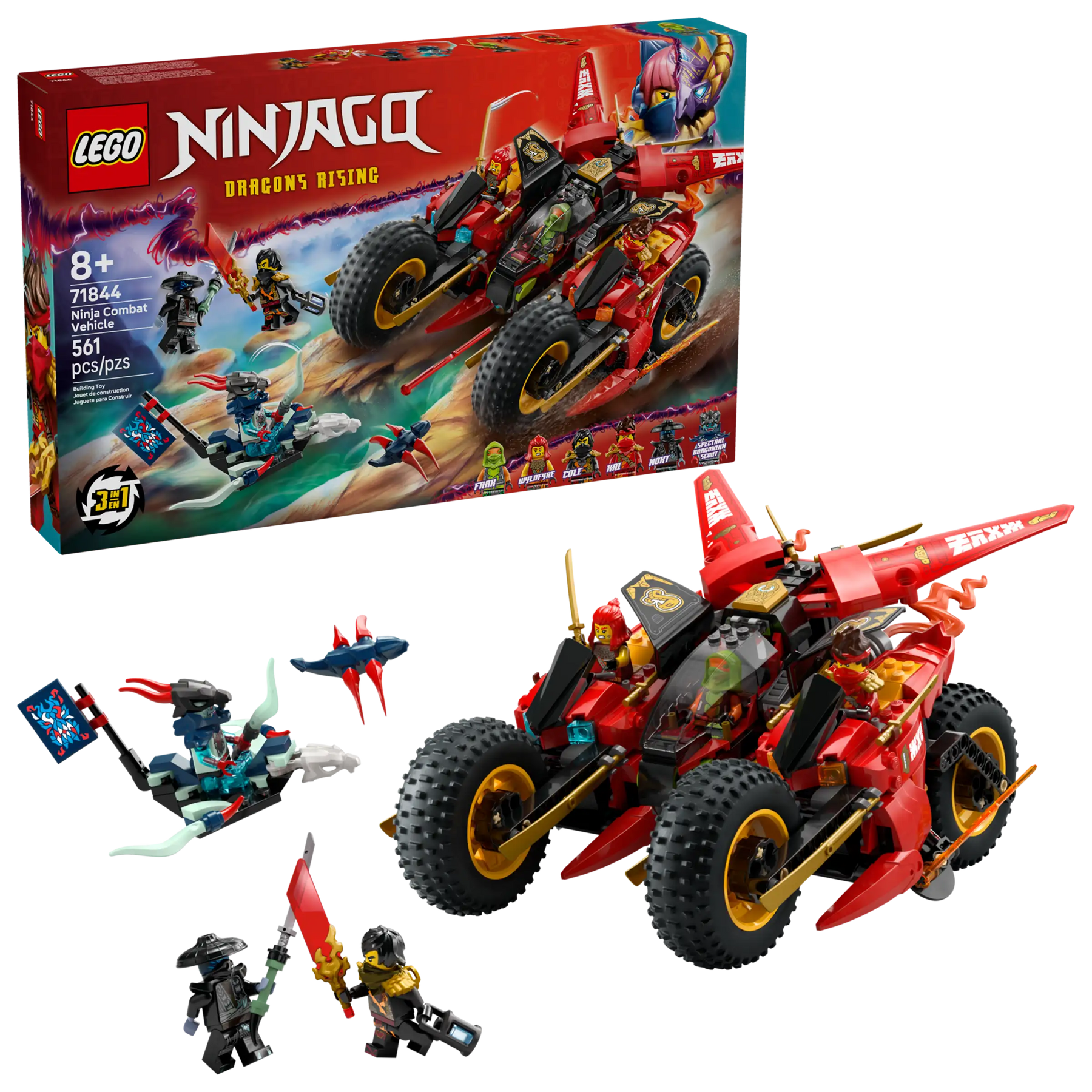 LEGO Ninjago 71844 Ninjojen Taisteluajoneuvo