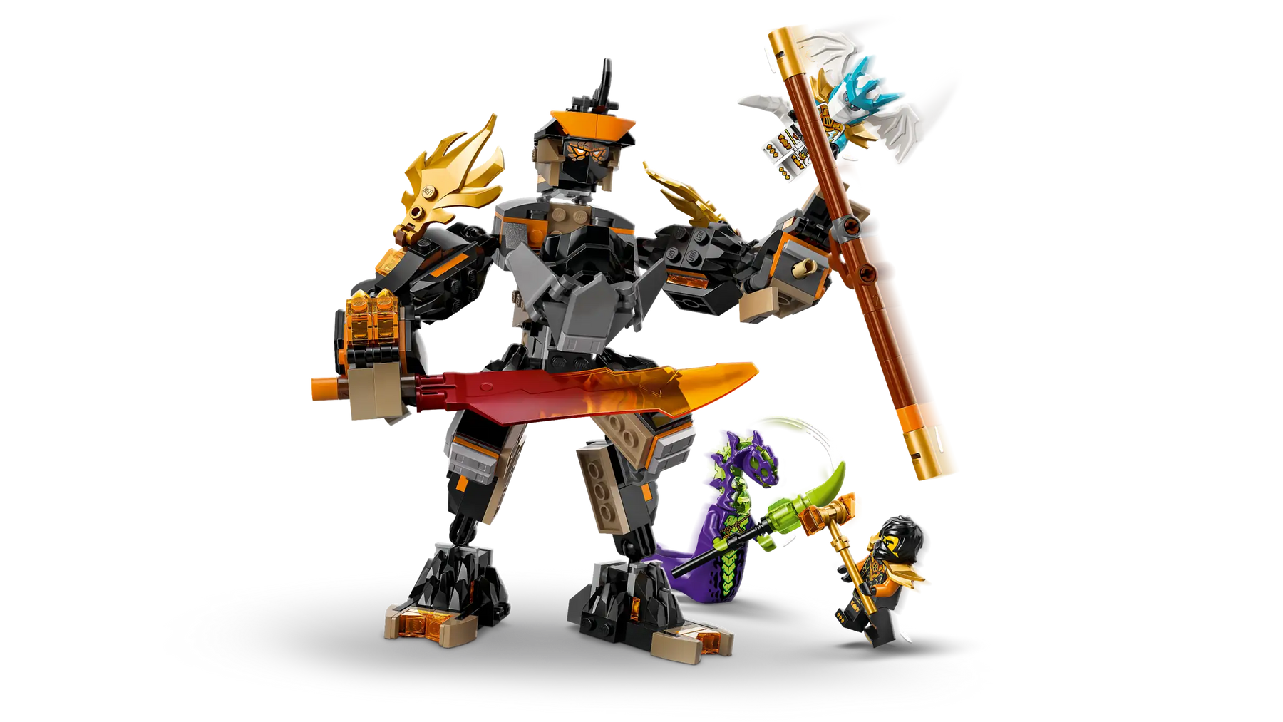 LEGO Ninjago 71854 Colen Tehtävärobotti ja Lohikäärme-Zane