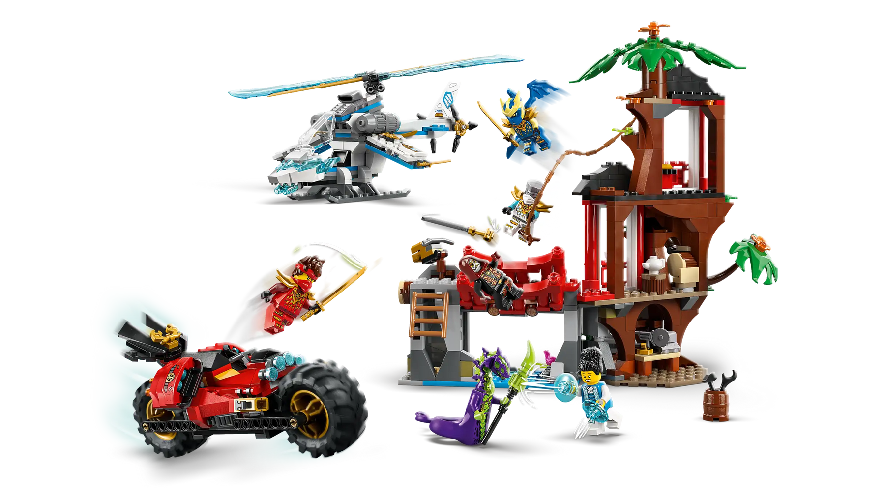 LEGO Ninjago 71857 Ninjamenopelit ja Puumajataistelu
