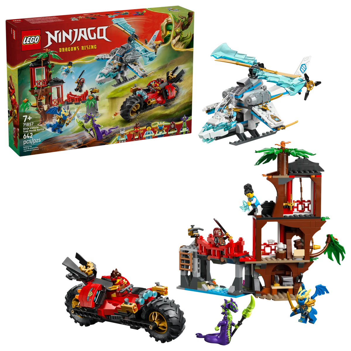 LEGO Ninjago 71857 Ninjamenopelit ja Puumajataistelu