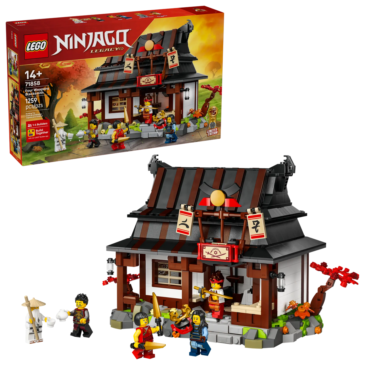 LEGO Ninjago 71858 Neljä Aseseppää – 15-vuotisjuhlamalli