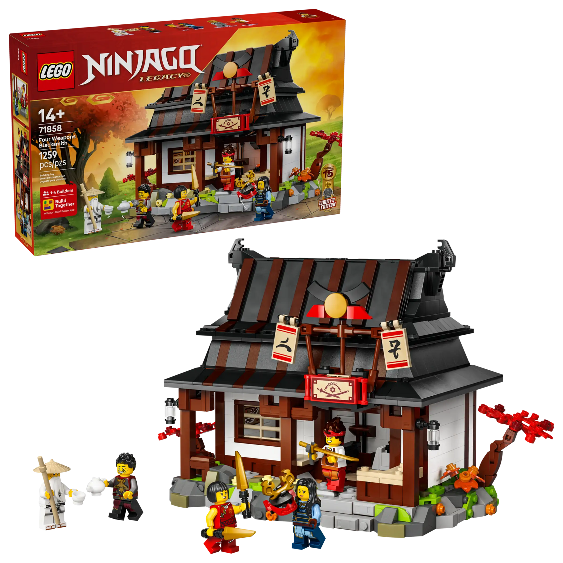LEGO Ninjago 71858 Neljä Aseseppää – 15-vuotisjuhlamalli