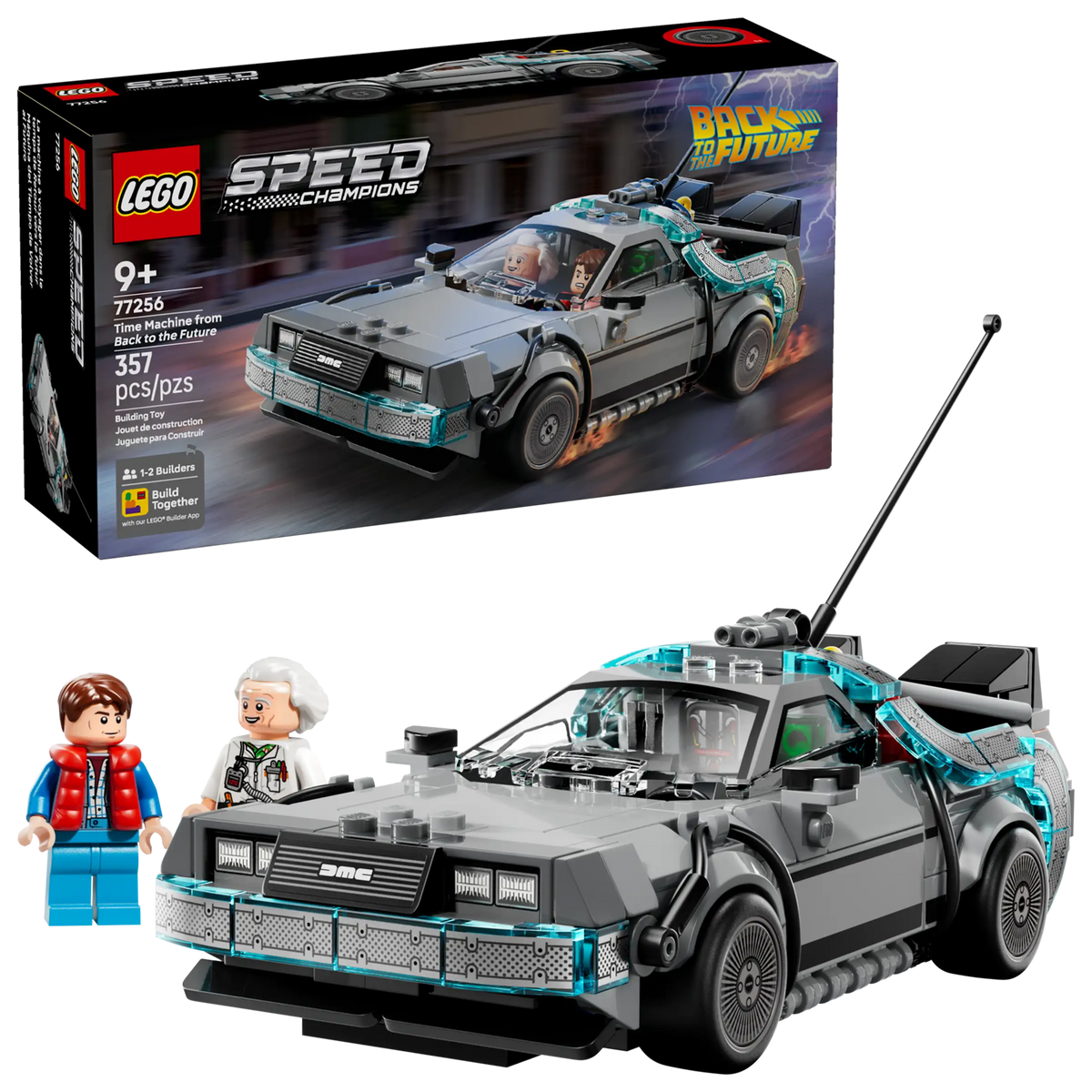 LEGO Speed Champions 77256 Aikakone Paluu Tulevaisuuteen Elokuvasta