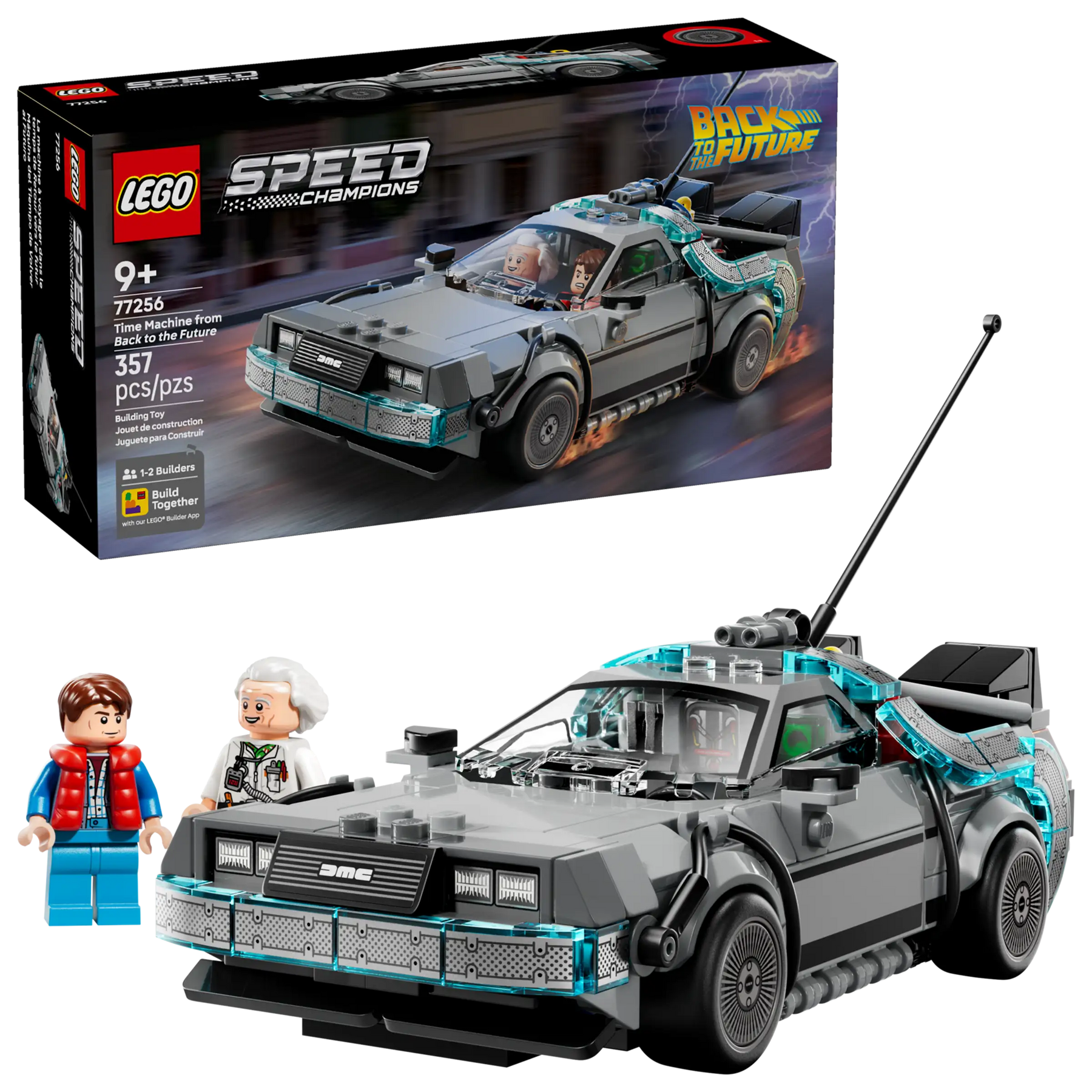 LEGO Speed Champions 77256 Aikakone Paluu Tulevaisuuteen Elokuvasta