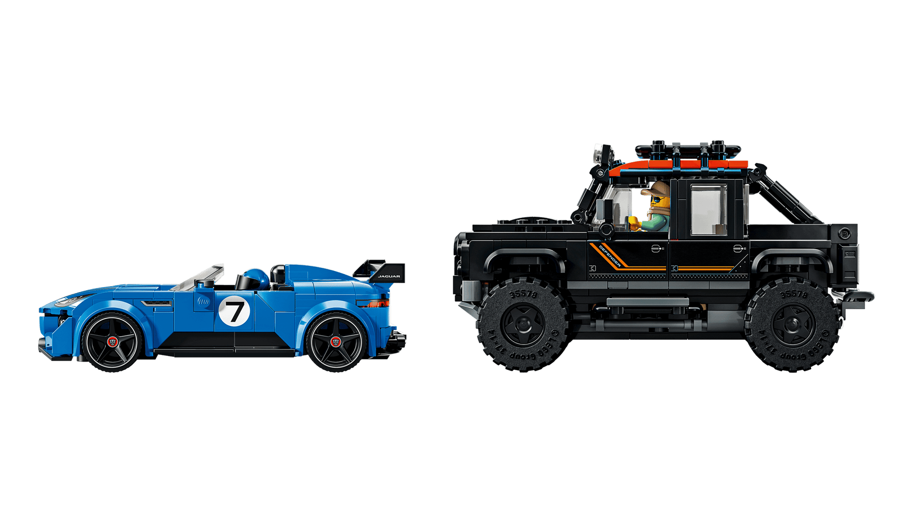 LEGO Speed Champions 77264 Jaguar Project 7 ja Land Rover Defender