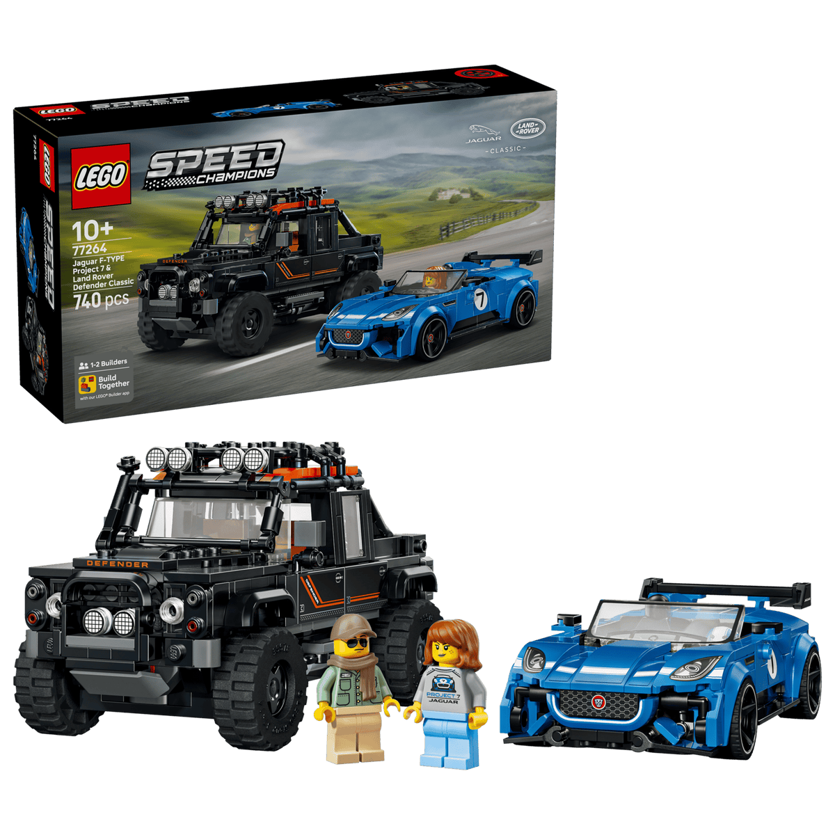 LEGO Speed Champions 77264 Jaguar Project 7 ja Land Rover Defender