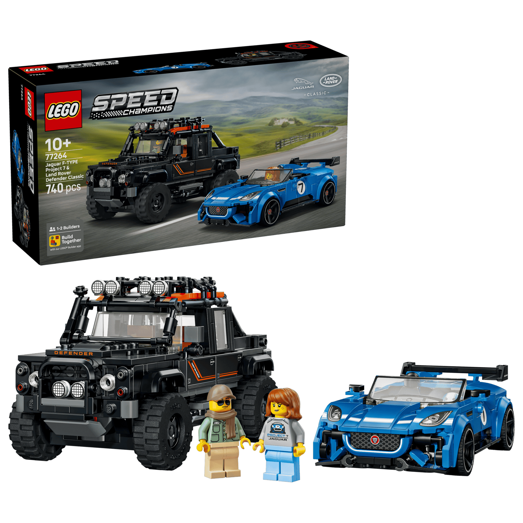 LEGO Speed Champions 77264 Jaguar Project 7 ja Land Rover Defender