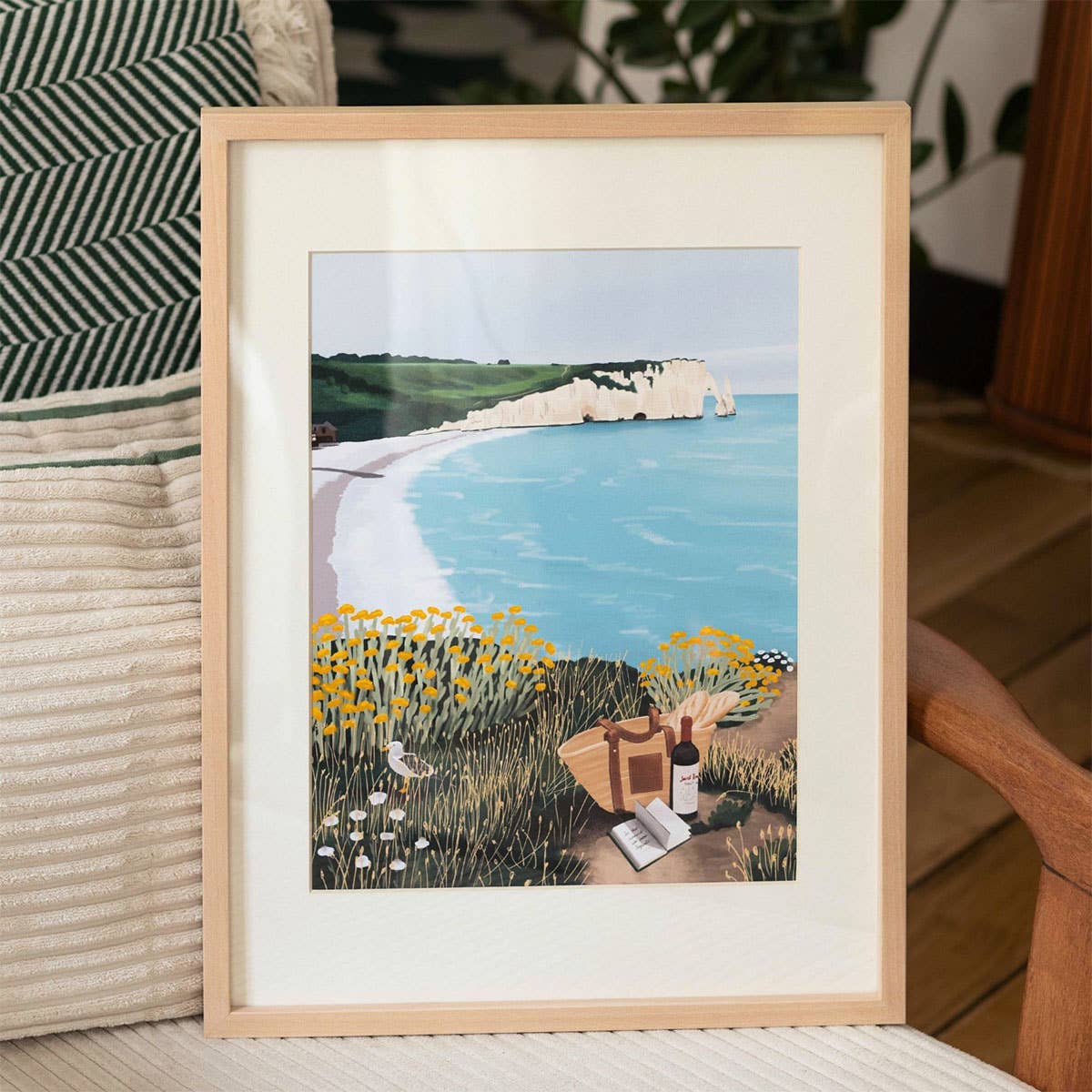 La Petite Épicerie Paint By Numbers/Numeromaalaus - Picnic in Étretat by Ananya Bhandari