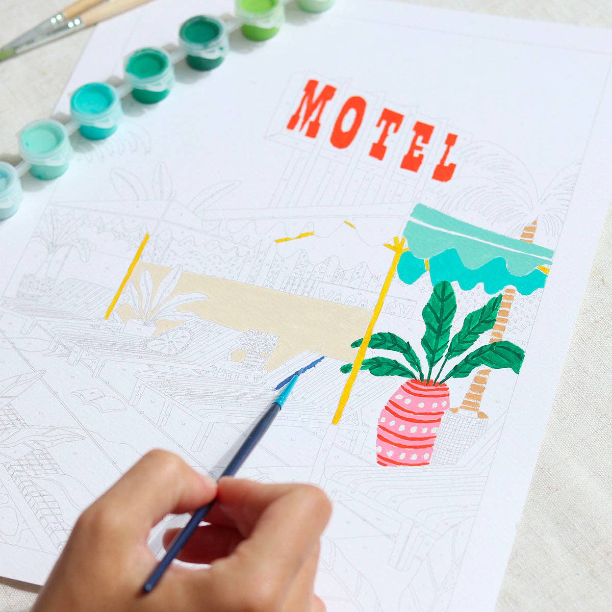 La Petite Épicerie Paint By Numbers/Numeromaalaus The Motel Pool